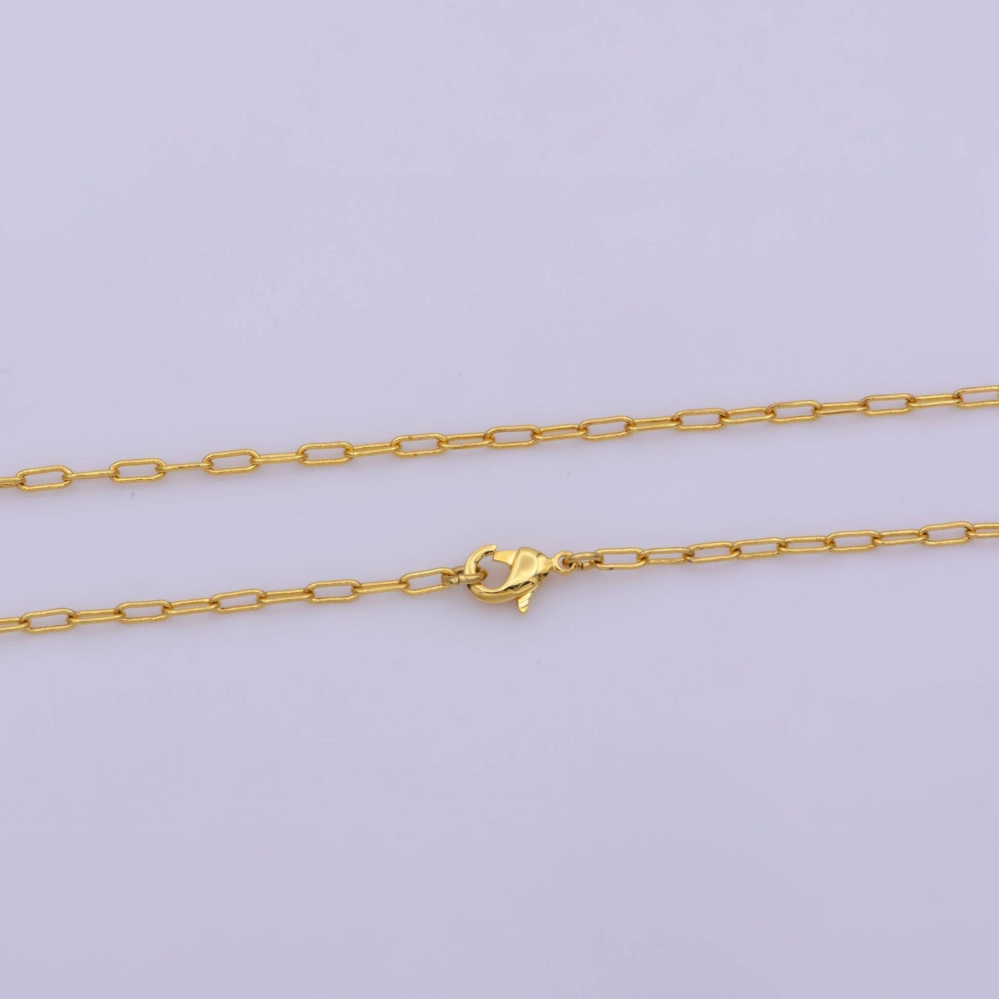 Paperclip Minimalist Necklace (wa423)
