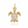 Cz Turtle Charm