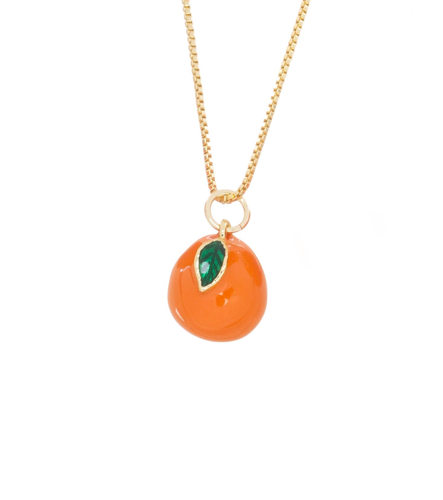 Orange Gold Charm