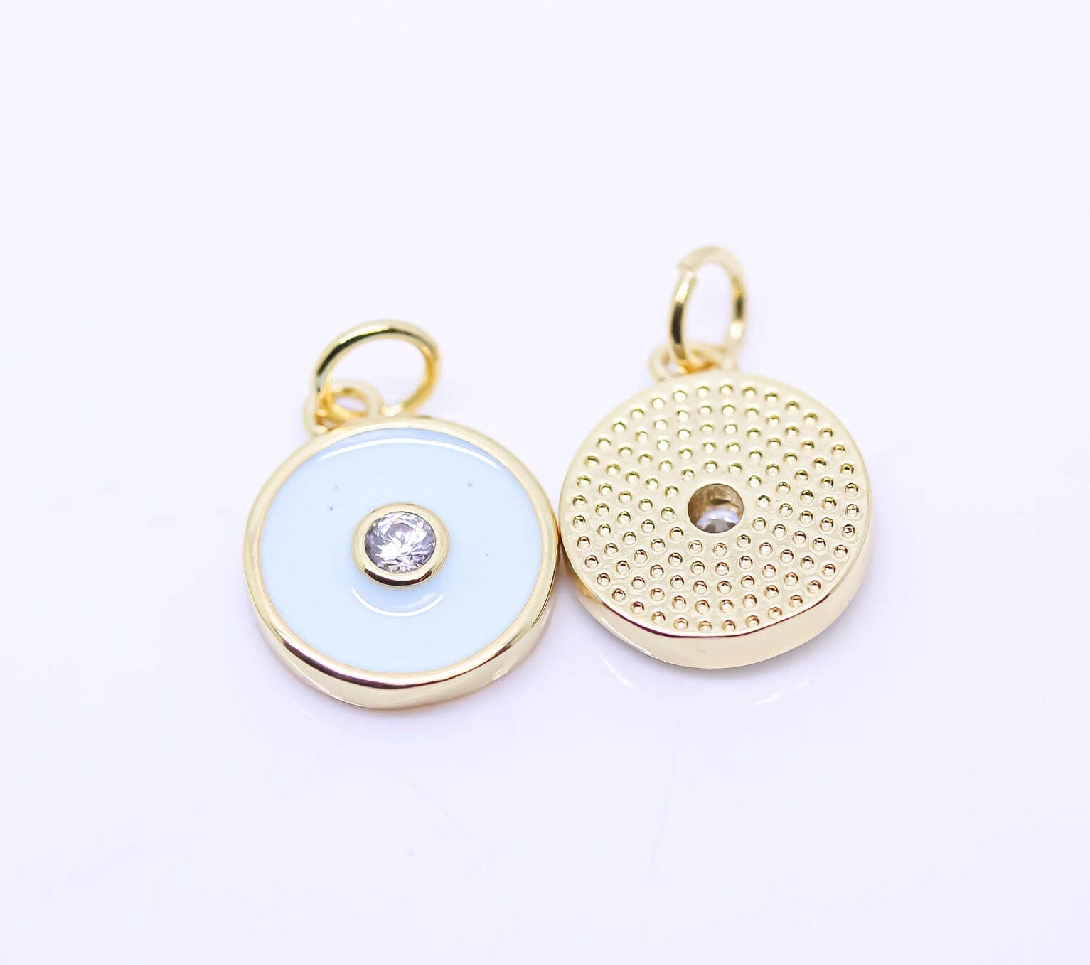 Pastel Blue Evil Eye Charm