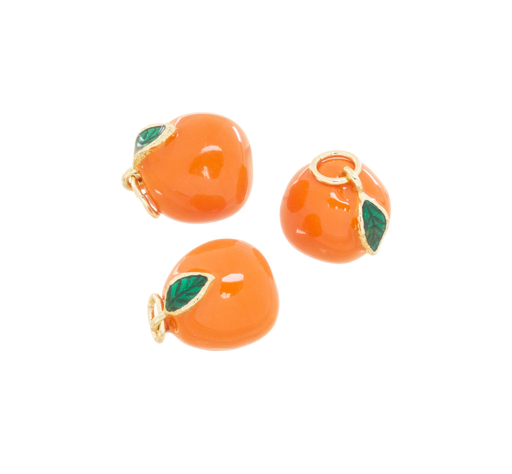 Orange Gold Charm