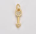 Cz Arrow Charm