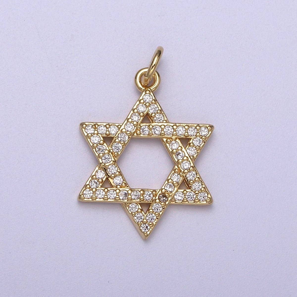 Cz Large Star of David Charm