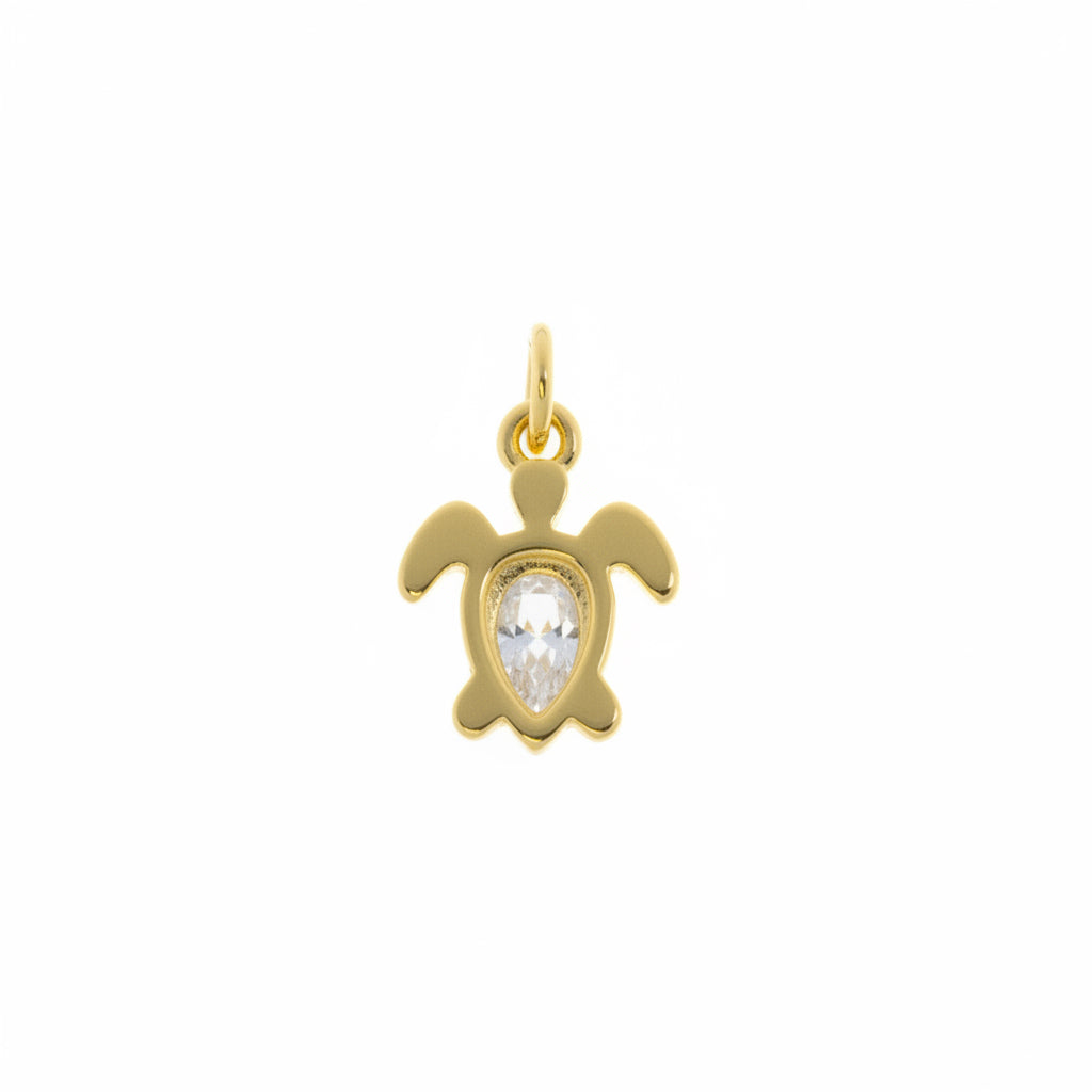 Cz Turtle Charm