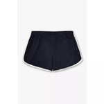 PixieLane French Terry Dolphin Short - Black White Piping