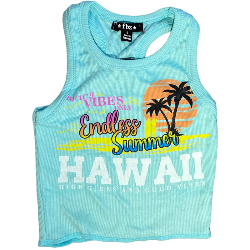 FBZ- Hawaii Beach Tank- Turquoise