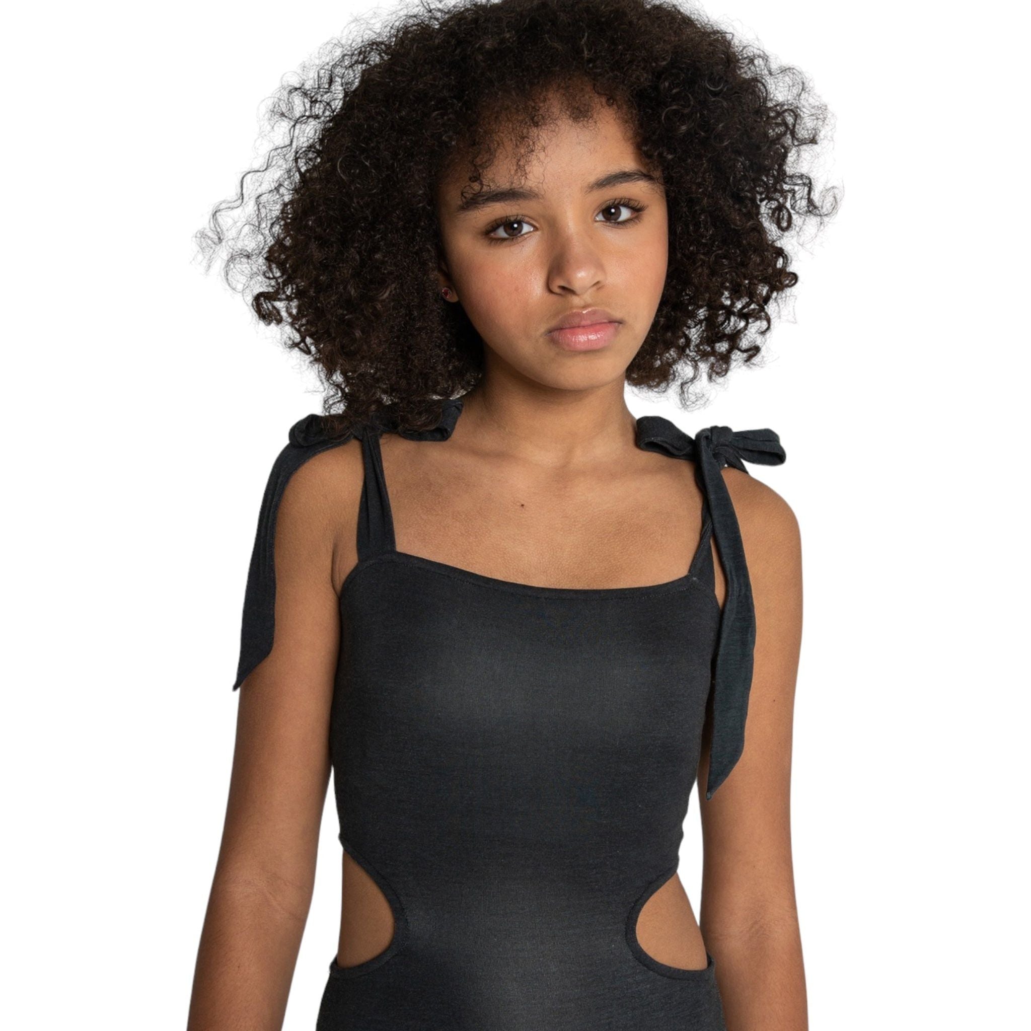 Theme Goldie Black Cut Out Dress