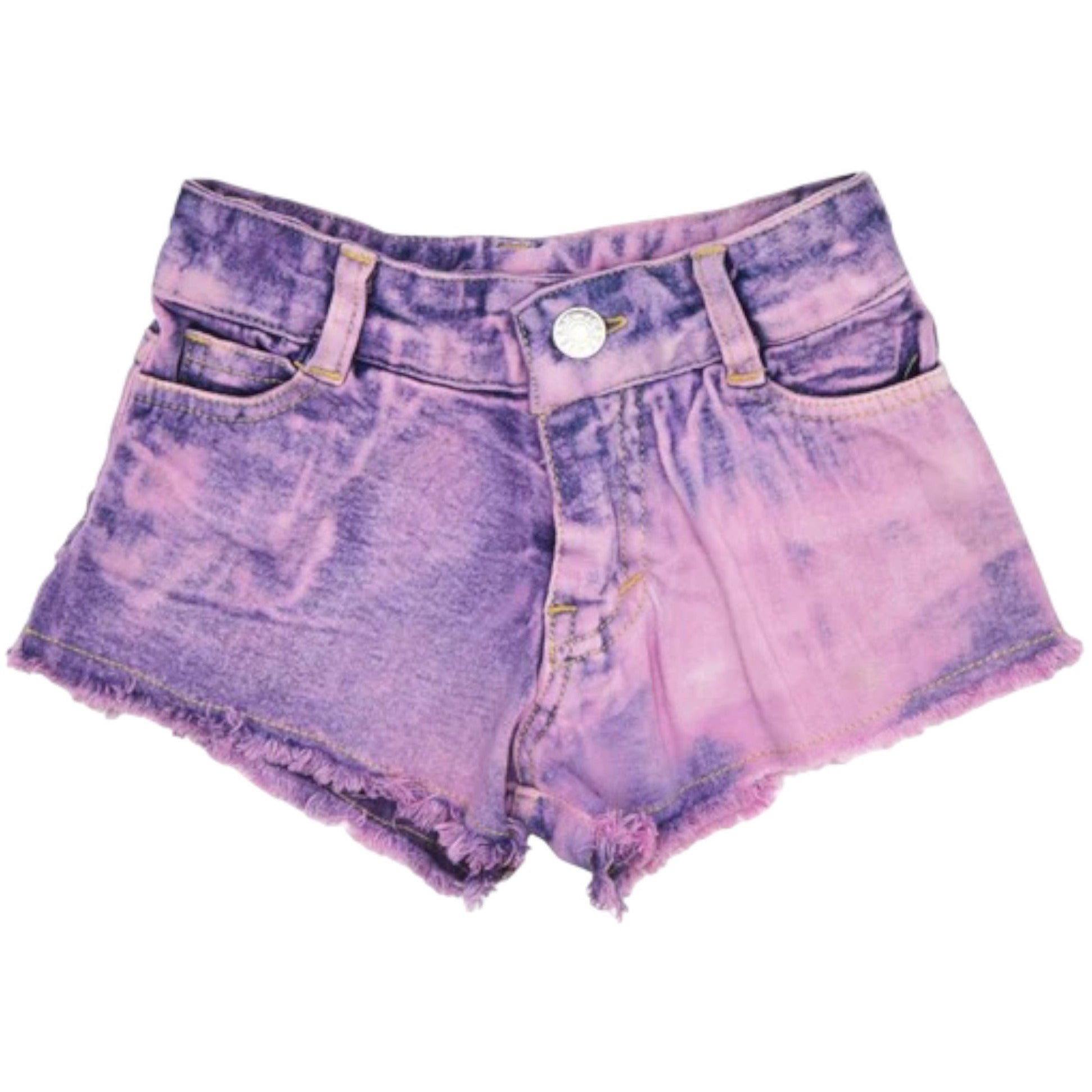 FBZ-Denim Pink Acid Wash Short