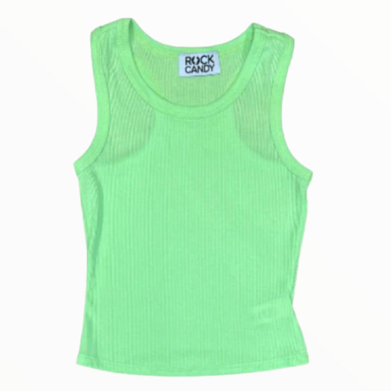 Rock Candy Neon Green Ribbed Tank