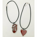 Luxe Leather Choker finished with Charm
