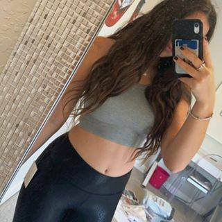 Katie J Livi Ribbed Crop Tank Top