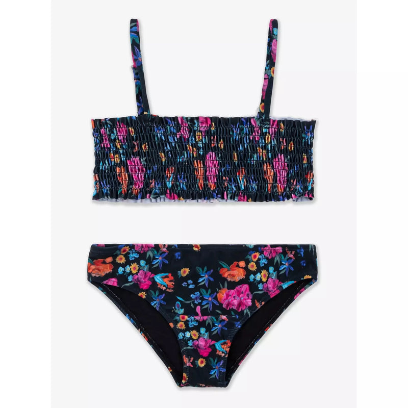 Limeapple-Emily Floral Smocked Bikini Set