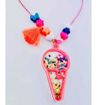 Ice Cream Shaker Charm Ball Chain Necklace