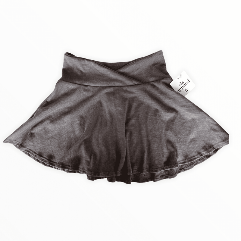 SLS Cross Waist Skirt - Charcoal
