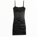 Katie J Ava Dress - Black Pleather