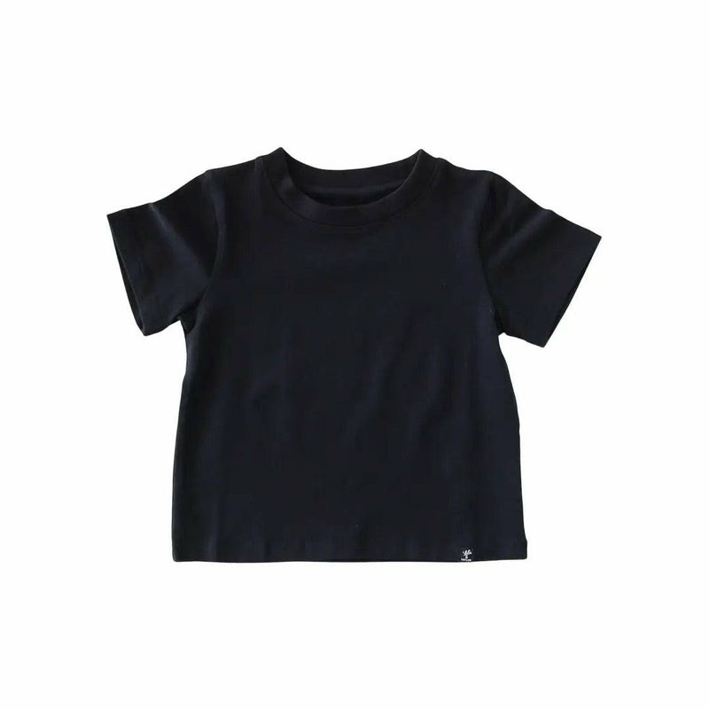 Lola & Taylor Short Sleeve Crew Neck T - Jet Black