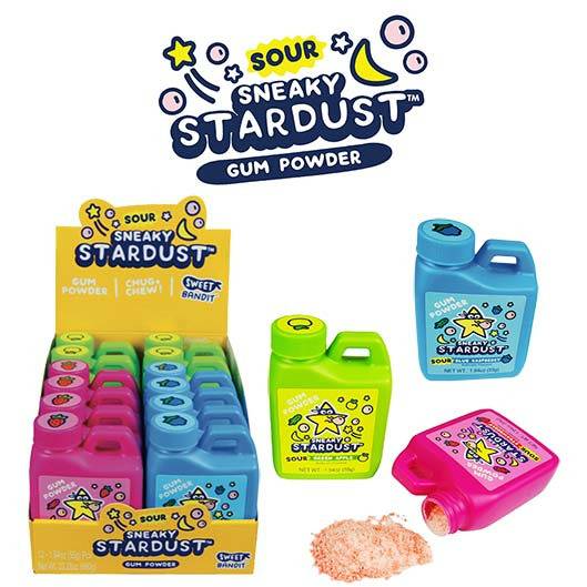 Kidsmania Sour Sneaky Stardust Bubble Gum Jug