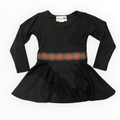 Les Tout Petits Flare Studded Dress