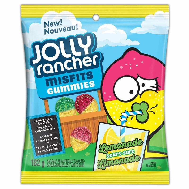 Jolly Rancher Misfits Gummies Lemonade Sours Candy - 182 g