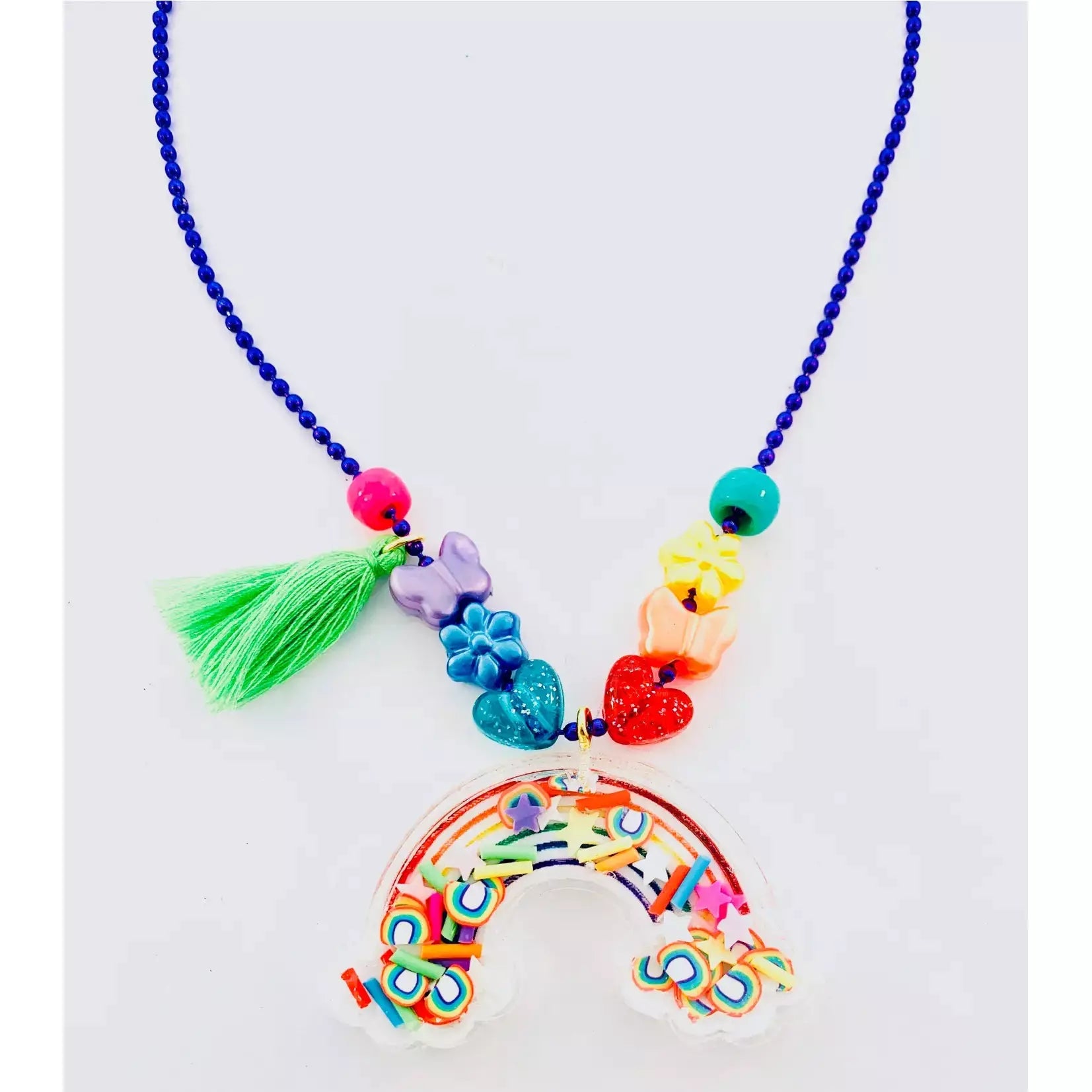 Rainbow Shaker Charm Ball Necklace Kids Contemporary Exchange